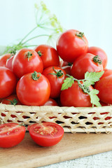 tomatoes in the basket