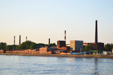 October embankment and Neva river