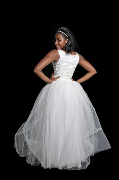 Black Woman In Wedding Dress