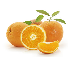 orange on white background