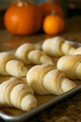 Fresh Baked Rolls with Pumpkins