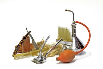 Outils de coiffure d'autrefois