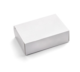 blank white box container