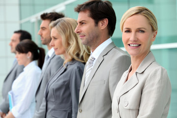 woman in business team