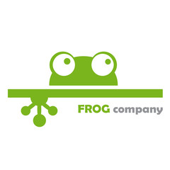Obraz premium Logo firmy Frog # wektor