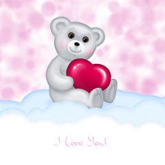 Obraz premium Hand drawn Teddy bear