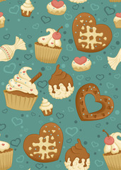 Sweet seamless pattern