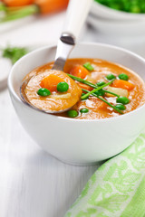 Fresh vegetable soup