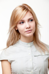 Fototapeta premium Portrait of young pretty woman