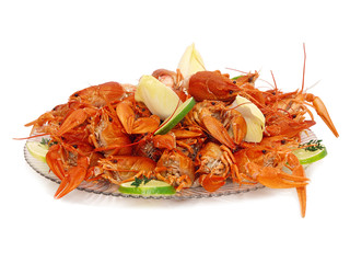 crayfish on a plate