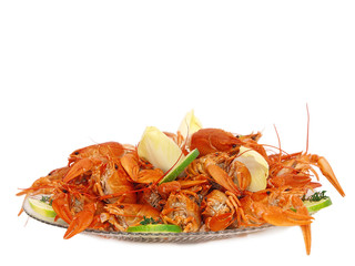 crayfish on a plate