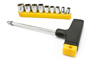 T-shaped torx wrench screwdriver and kit bits