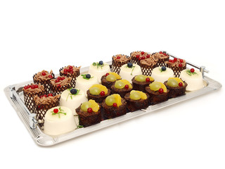 mixed dessert platter