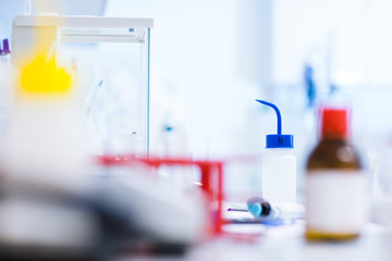 chemistry lab (shallow DOF)