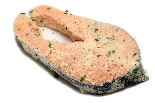 Salmone gratinato alla senape e prezzemolo