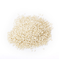 Sesame seeds isolated on white background