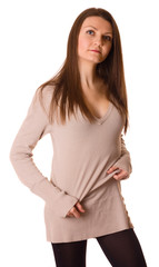 Fototapeta premium beautiful young woman isolated.