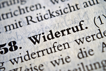 Text - Gesetz - Widerruf