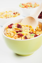 Cereal muesli with dried fruit