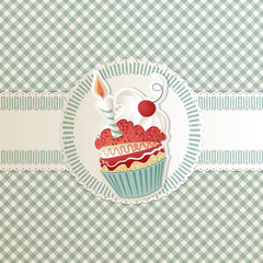 Biglietto con dolcetto di compleanno - Cupcake card