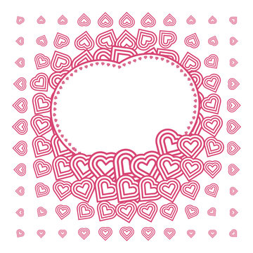 vector abstract love  heart Pattern with space for text or image
