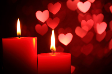 Candles for Valentine's Day