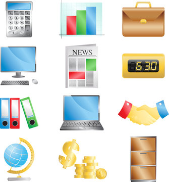 Business office icons