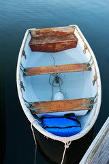 Fishing boats at pier in Southwest Harbor, Maine