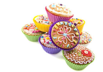 Colorful cupcakes