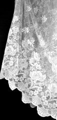 Weisse Spitze - Spitzengardine