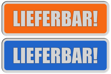 2 Sticker orange blau LIEFERBAR!