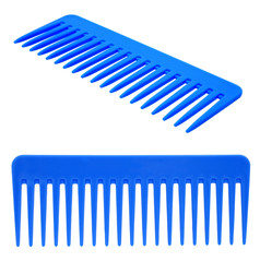 Blue hairbrush