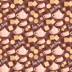 Seamless tea pattern