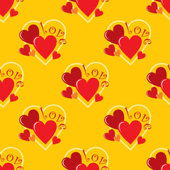Seamless hearts pattern