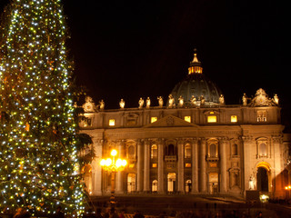 Fototapeta na wymiar Boże Narodzenie w Rzymie