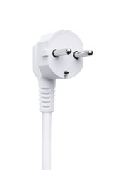 Weißer Stromstecker