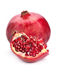 Pomegranate fruit open