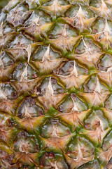 Obraz premium Surface of pineapple close up