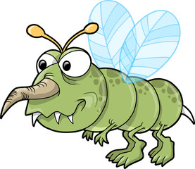 Mean Nasty Insect Vector Illustration