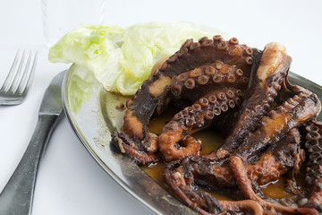 lettuce and octopus