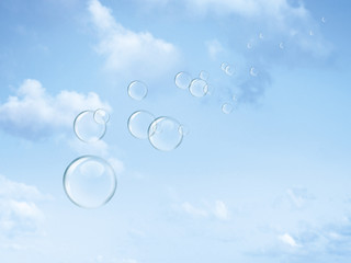 Bulles Savon Ciel Bleu