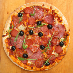 Pizza with Salami