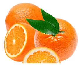 orange isolated on white background