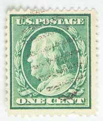 Benjamin Franklin Postage Stamp - circa 1910