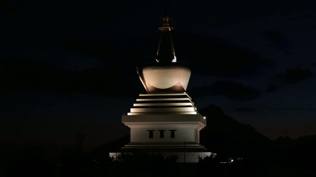 Buddhist stupa in Benalmadena, Malaga, Spain