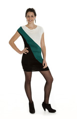 Fototapeta premium Confident Young Woman on White