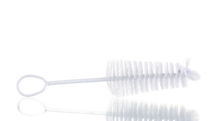 cleaning brush isolated on white
