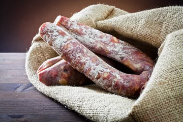 Fototapeten types of salami © Ruggiero Scardigno