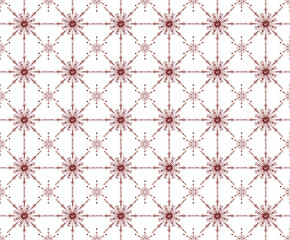 seamless red snowflakes background