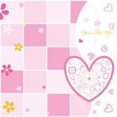 Valentine's day postcard